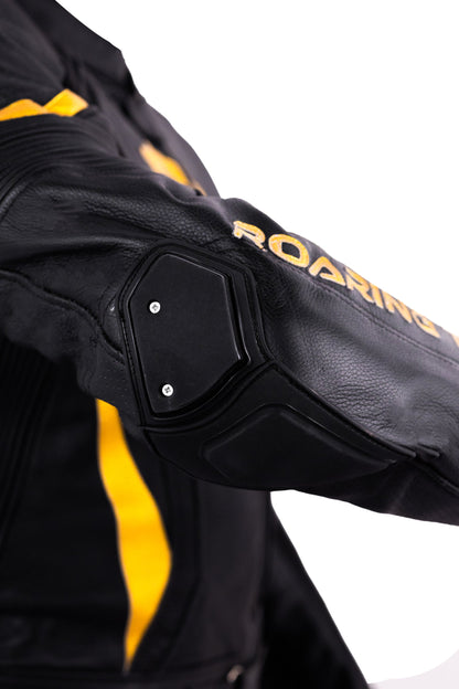 Roaring Toyz 33 Black Gold Racing Two Piece Suit High protection