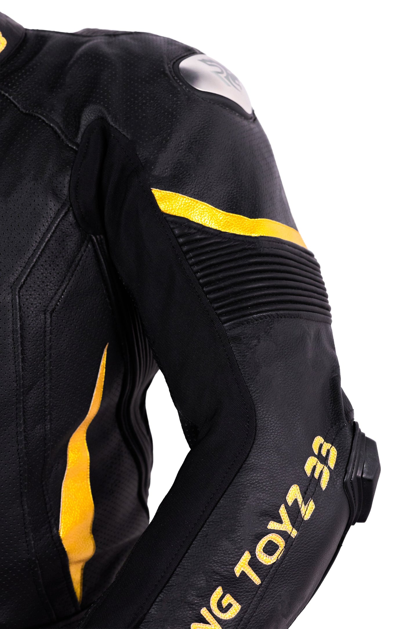 Roaring Toyz 33 Black Gold Racing Two Piece Suit High protection