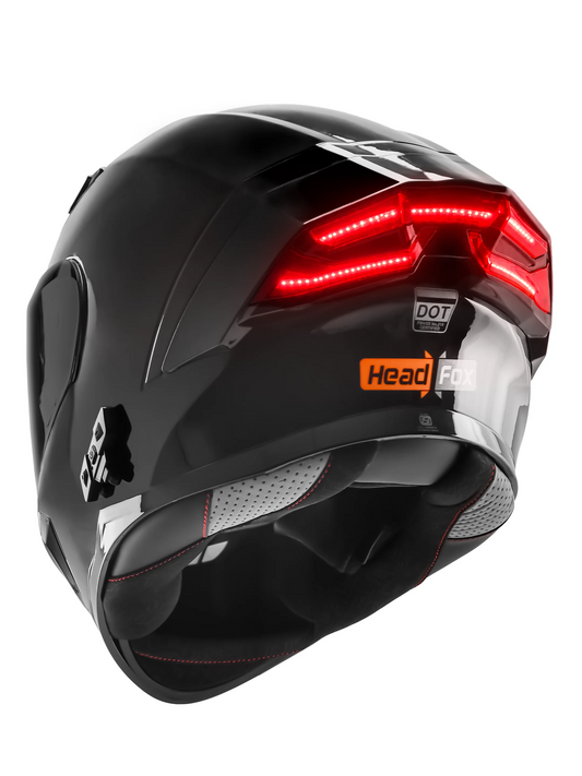 Headfox helmet tarmac glossy black