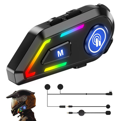 EDYELL C5 Motorcycle Helmet Bluetooth on ear Headset, Connects to 2 Phones at The Same Time Using Music & GPS, IP67 Waterproof, Supports Android & iOS, Compatible with All Helmets, Gift for Motorcycle – Edyell Official