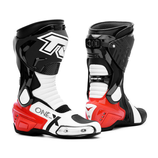 TR X ONE PRO RACING BOOTS RED WHITE – TR TIGER INDIA