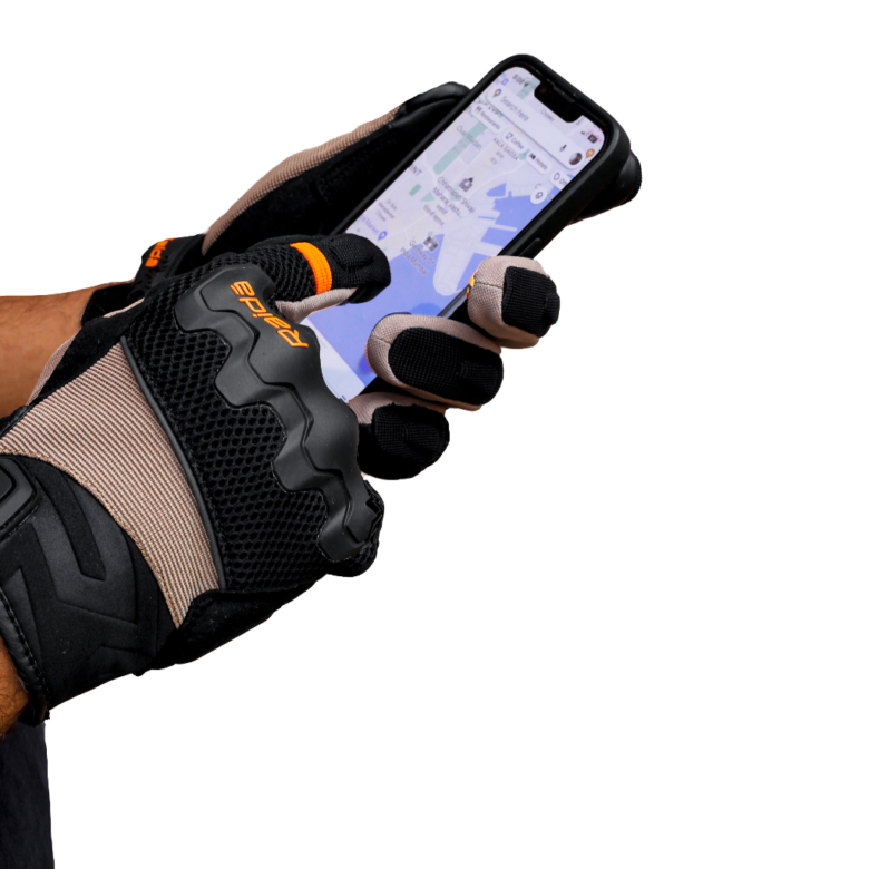Raida Drift Motorcycle Gloves | Red | Dual Sport Gloves