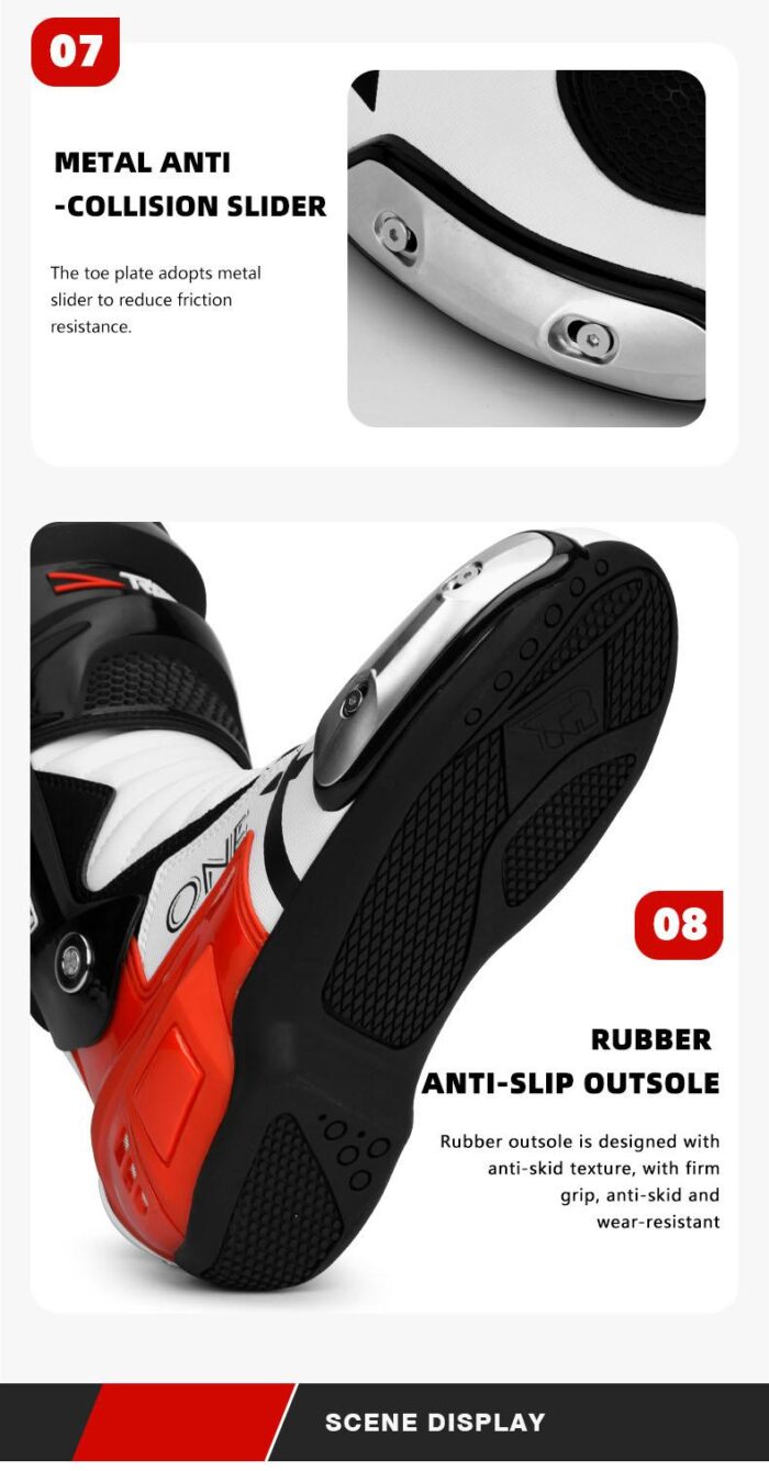 TR X ONE PRO RACING BOOTS RED WHITE – TR TIGER INDIA