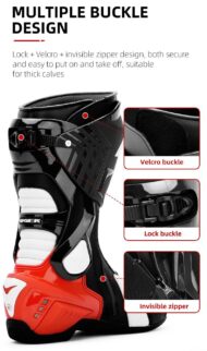 TR X ONE PRO RACING BOOTS RED WHITE – TR TIGER INDIA