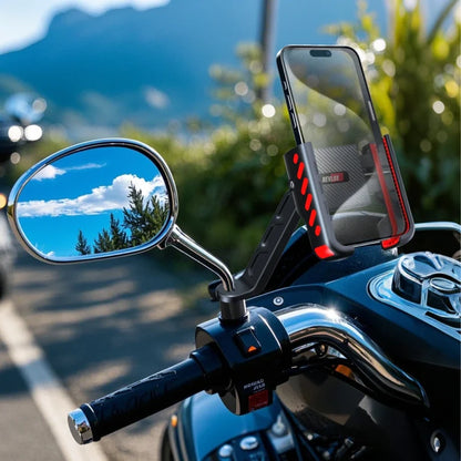 Revlox Clutch Rear View mount Mobile Holder for Bike & Cycle