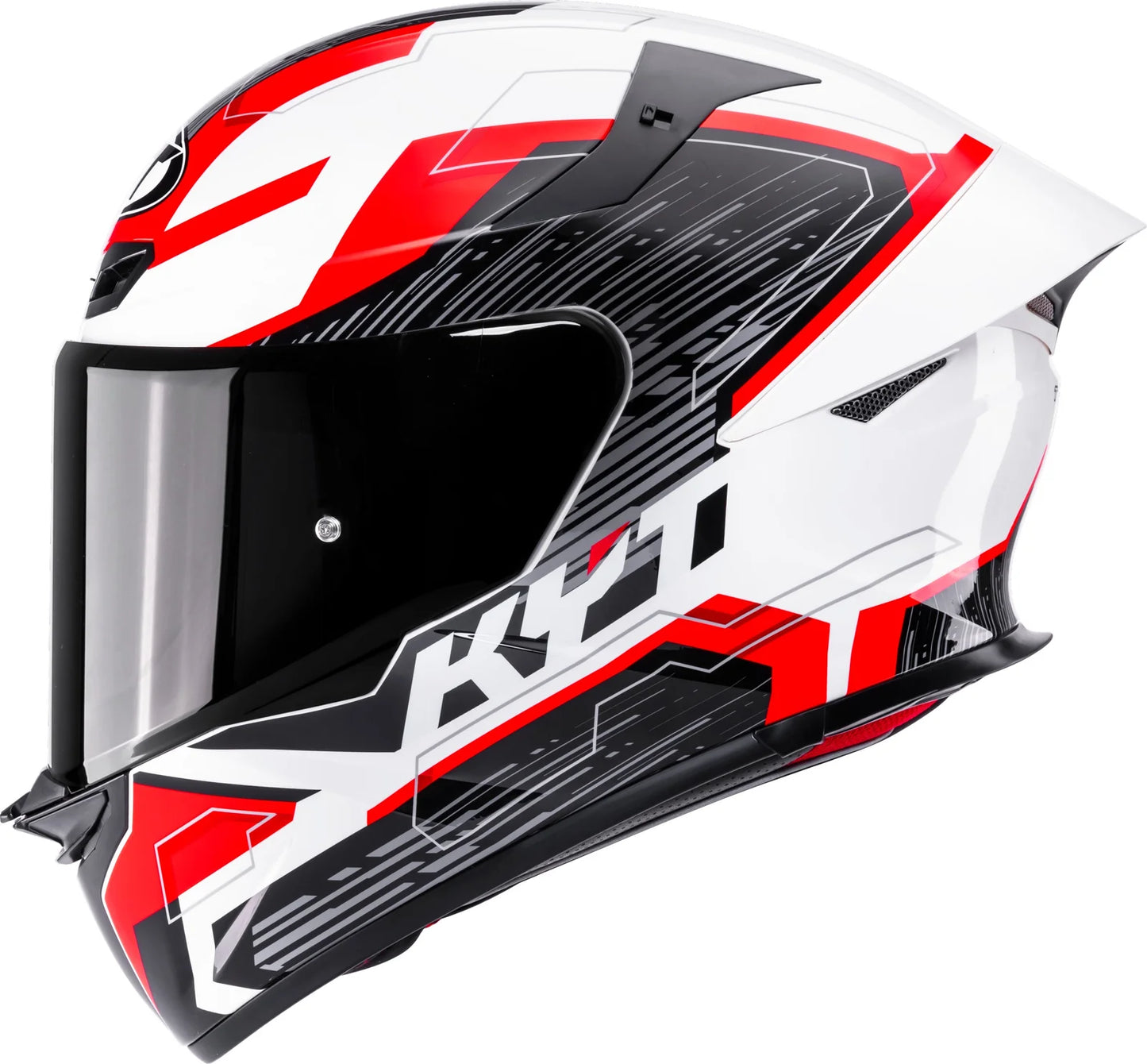 KYT TT REVO SPEEDING WHITE RED