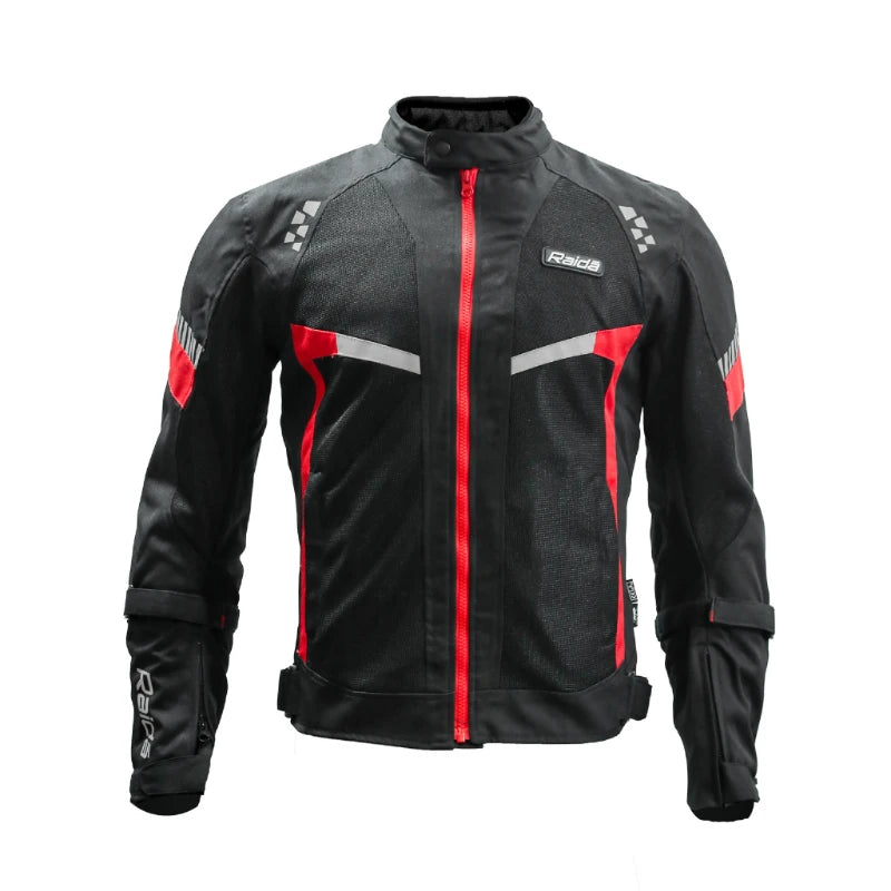 Raida BOLT Motorcycle Jacket | Red - Raidagears | Level 2 Armors