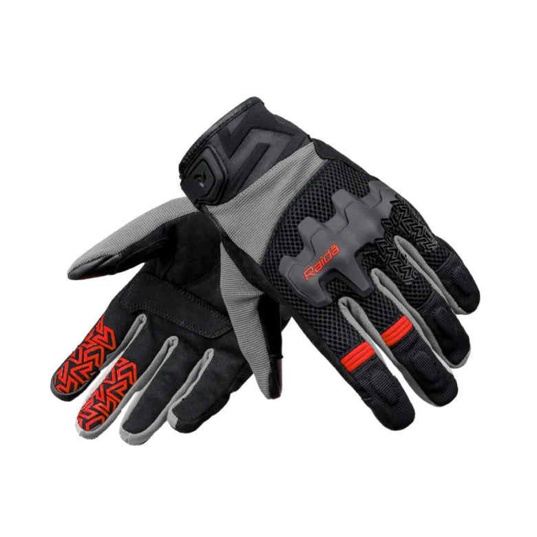 Raida Drift Motorcycle Gloves | Red | Dual Sport Gloves