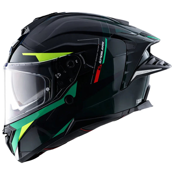Brutale Kryptic Dual Spoiler Helmet GREEN