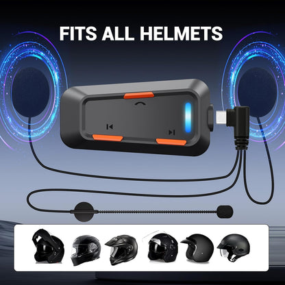 EDYELL C1 Helmet Bluetooth Headsets,IPX5 Waterproof Motorcycle Helmet Headset,V5.3 Bluetooth for Helmet Connects 2 Phones at The Same Time Using Music & GPS,Compatible with All Helmets – Edyell Official