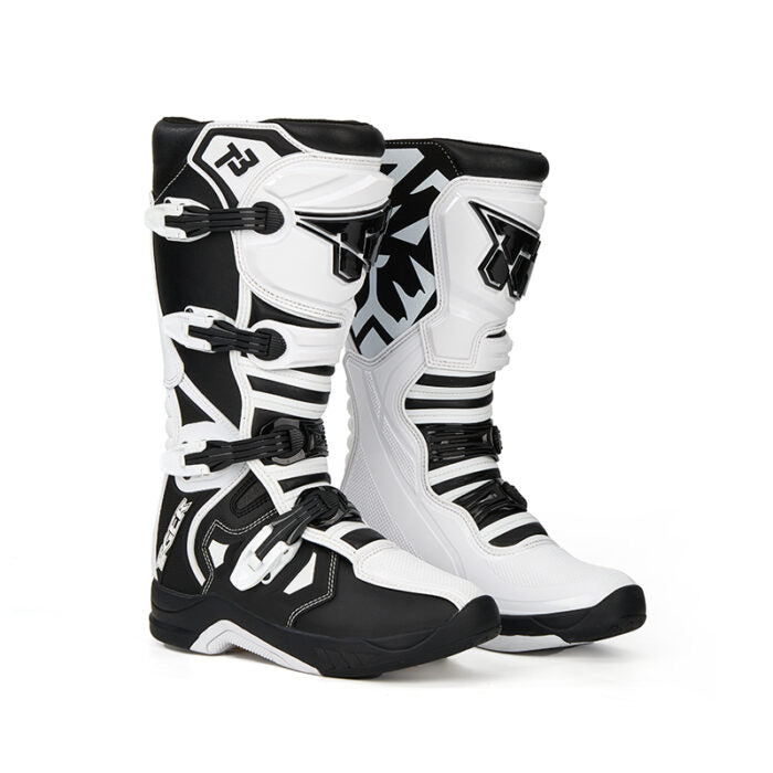 TR MTR T3 MOTOCROSS BOOTS WHITE BLACK – TR TIGER INDIA