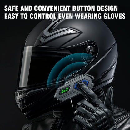 EDYELL C8 Pro Motorcycle Bluetooth 600mtr Range Intercom, 2 Rider can Connect ,LED Emergency Lights,HiFi Stereo Calls, IPX6 Waterproof – Edyell Official