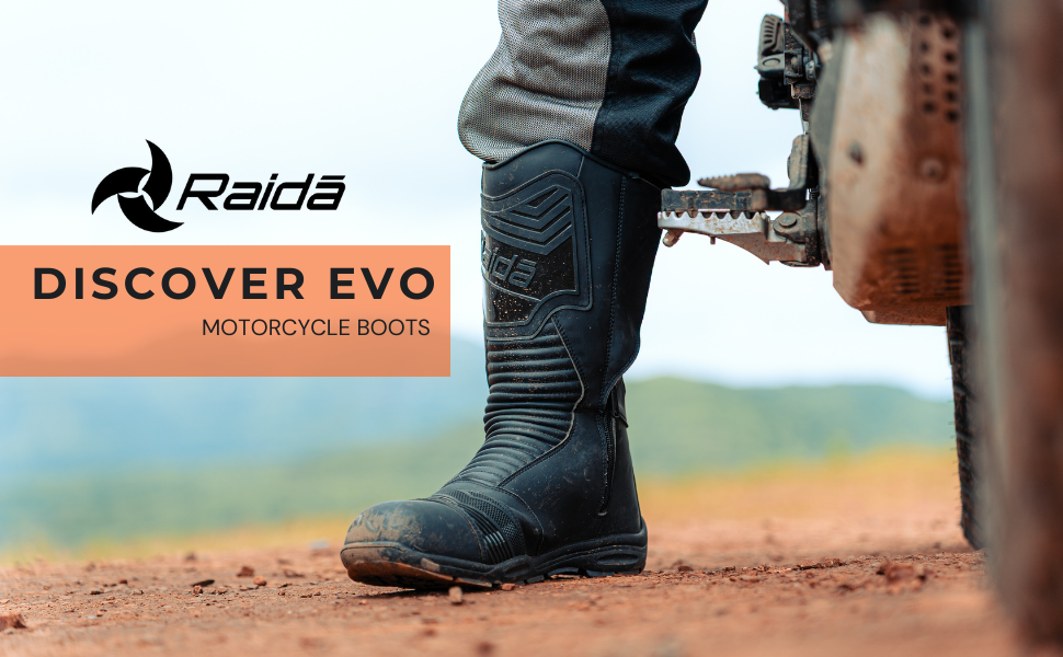 Raida Discover Evo Motorcycle Boots | Adventure Touring Riding Boots w