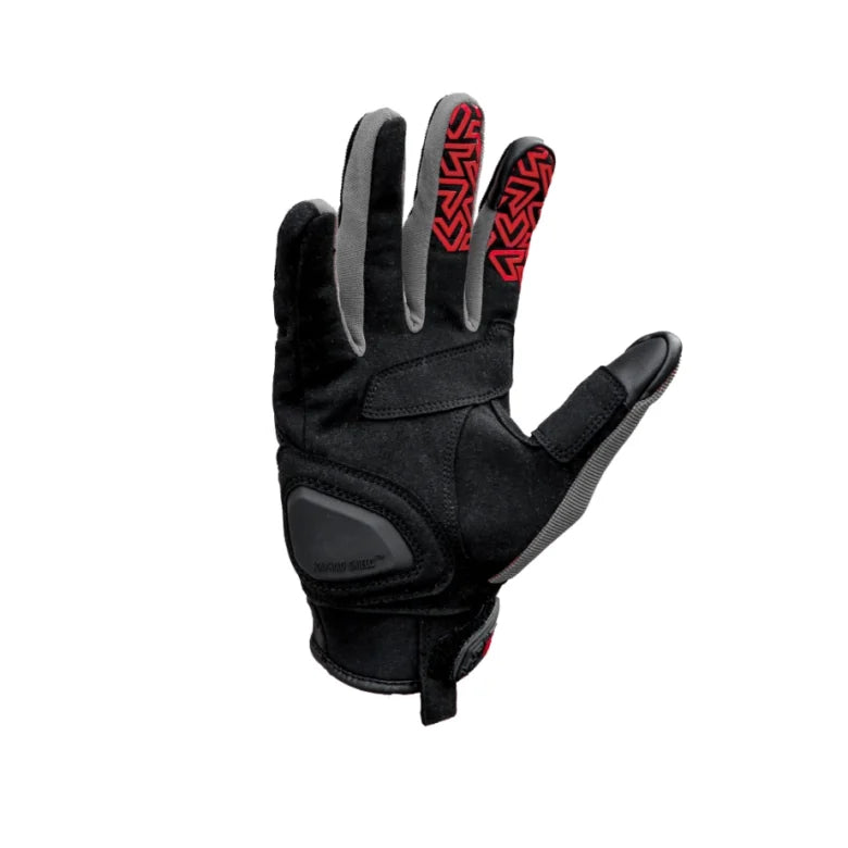 Raida Drift Motorcycle Gloves | Red | Dual Sport Gloves