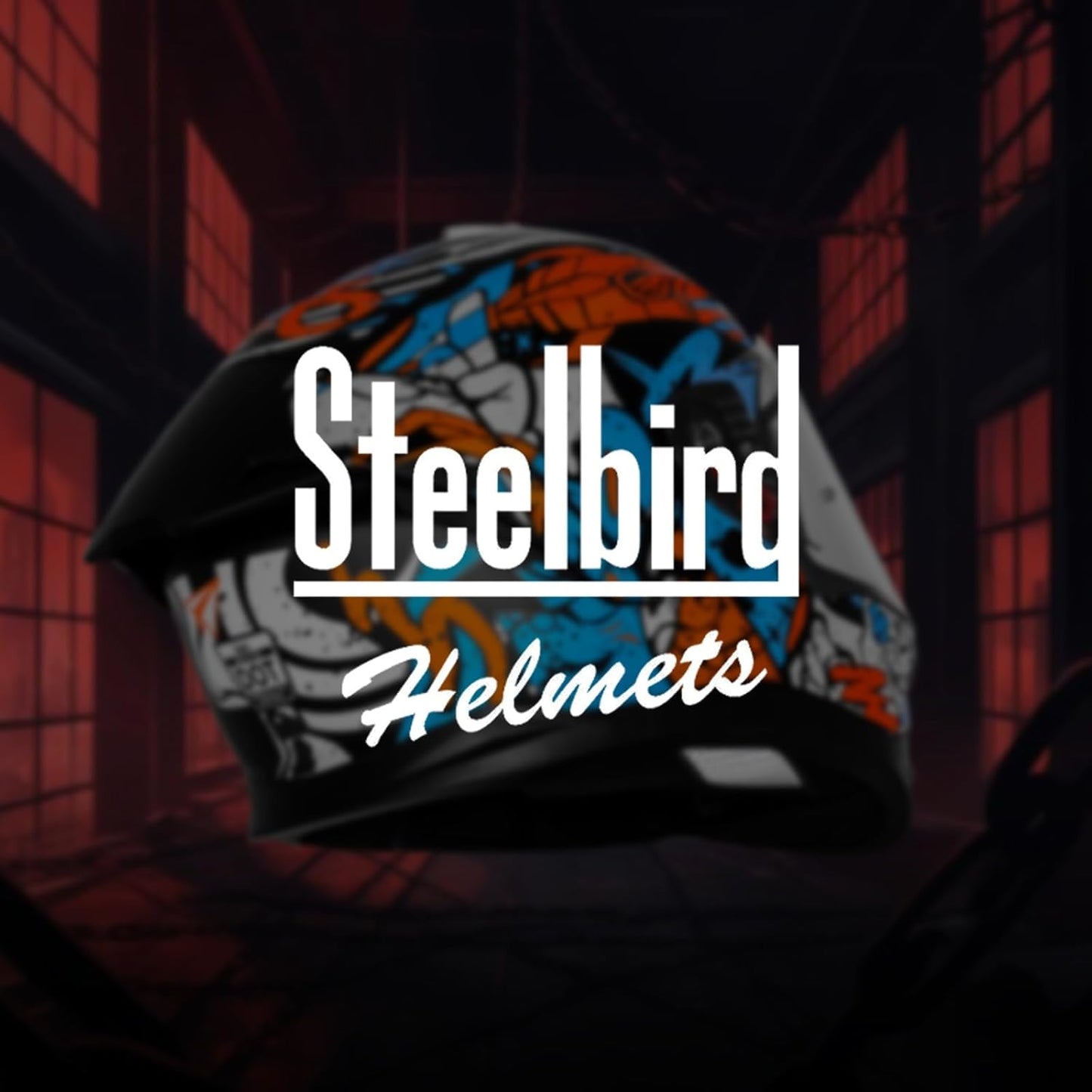 Steelbird SBH-57 Fighter F10 Graphic Helmet ISI and DOT Certified Full