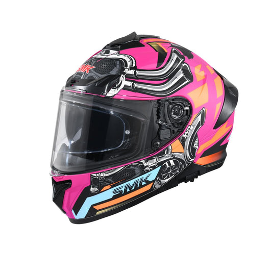 SMK HELMET TYPHOON HELMET DUAL VISOR WITH ANTIFOG ISI DOT ECE CERTIFIED