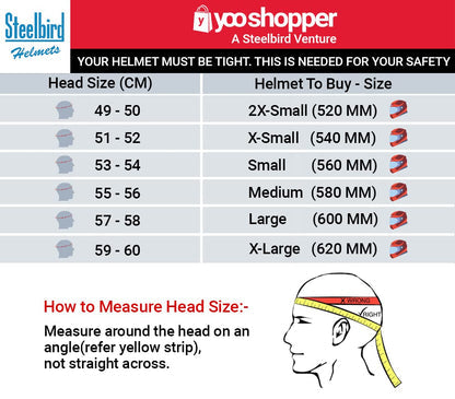 Steelbird SBA-20 09 ISI Certified Flip-Up Graphic Helmet for Men and W