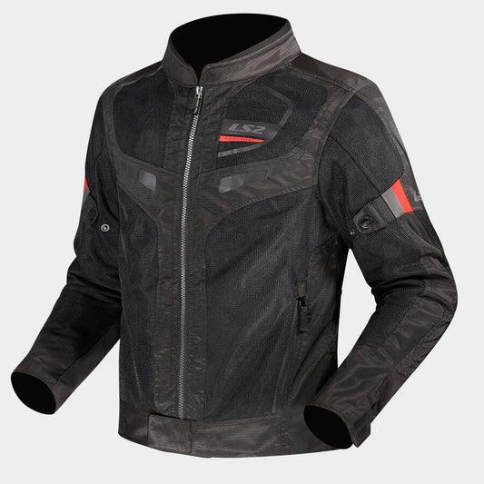 LS2 GARDA AIR WOMAN JACKET BLACK RED