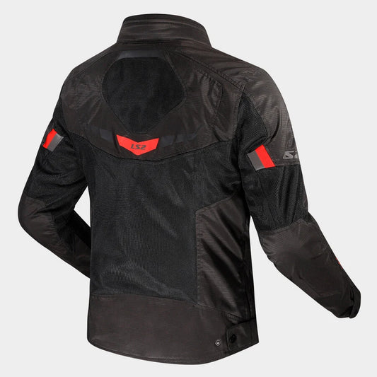 LS2 GARDA AIR WOMAN JACKET BLACK RED