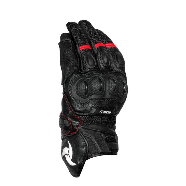 Raida AirWave Motorcycle Gloves | Red - Summer Gloves | Bikeywear