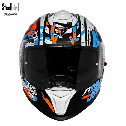 Steelbird SBH-57 Fighter F10 Graphic Helmet ISI and DOT Certified Full