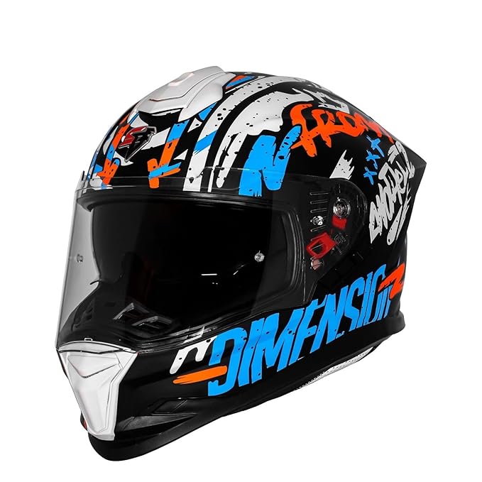 Steelbird SBH-57 Fighter F10 Graphic Helmet ISI and DOT Certified Full