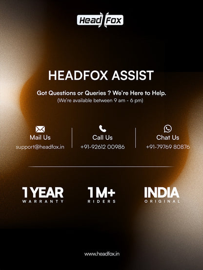 F20 Helmet Bluetooth Headset with Mic | Noise Cancellation | Voice Assistant & Siri