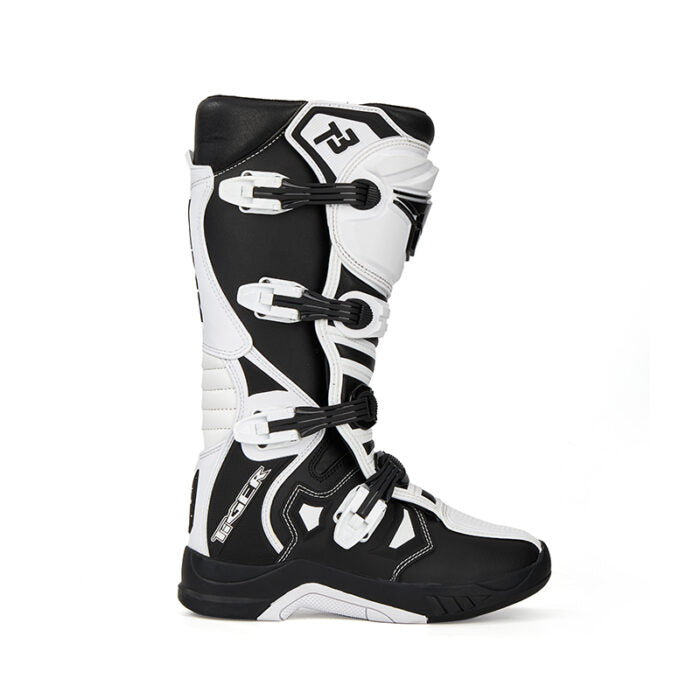 TR MTR T3 MOTOCROSS BOOTS WHITE BLACK – TR TIGER INDIA