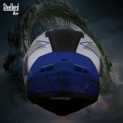 Steelbird SBA-20 06 ISI Certified Flip-Up Graphic Helmet for Men with