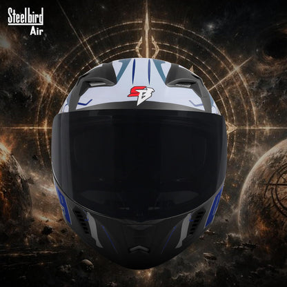 Steelbird SBA-20 06 ISI Certified Flip-Up Graphic Helmet for Men with
