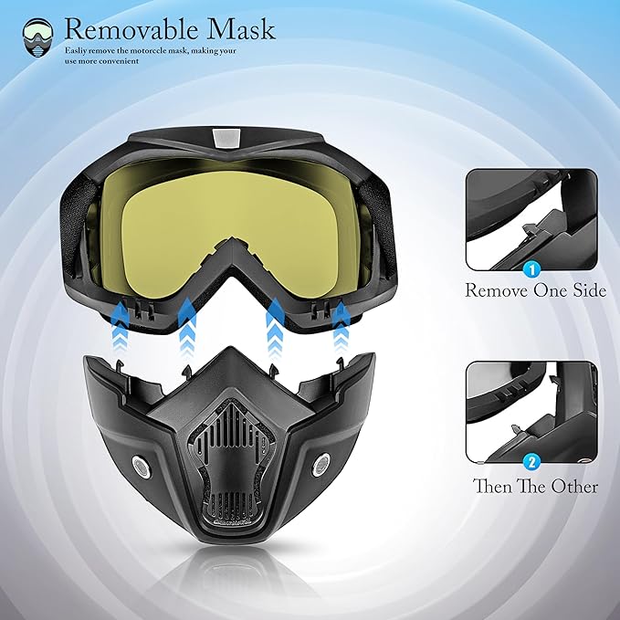 Goggles Mask Helmet Goggles Safety Yellow – BIKEYWEAR