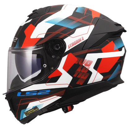 LS2 FF320 STREAM II VINTAGE MIKA WHITE BLUE RED