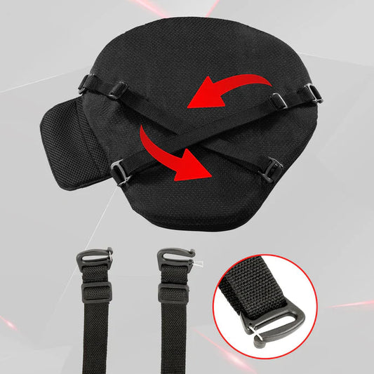 Air Comfy Seat Cushion for Medical, Offices, Home, Motorcycle and Car Lumbar Support - Cruiser Premium with Pump