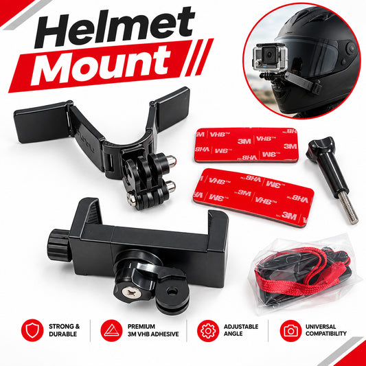 Helmet mount || adhesive mount for vlogging best for offroad helmet also
