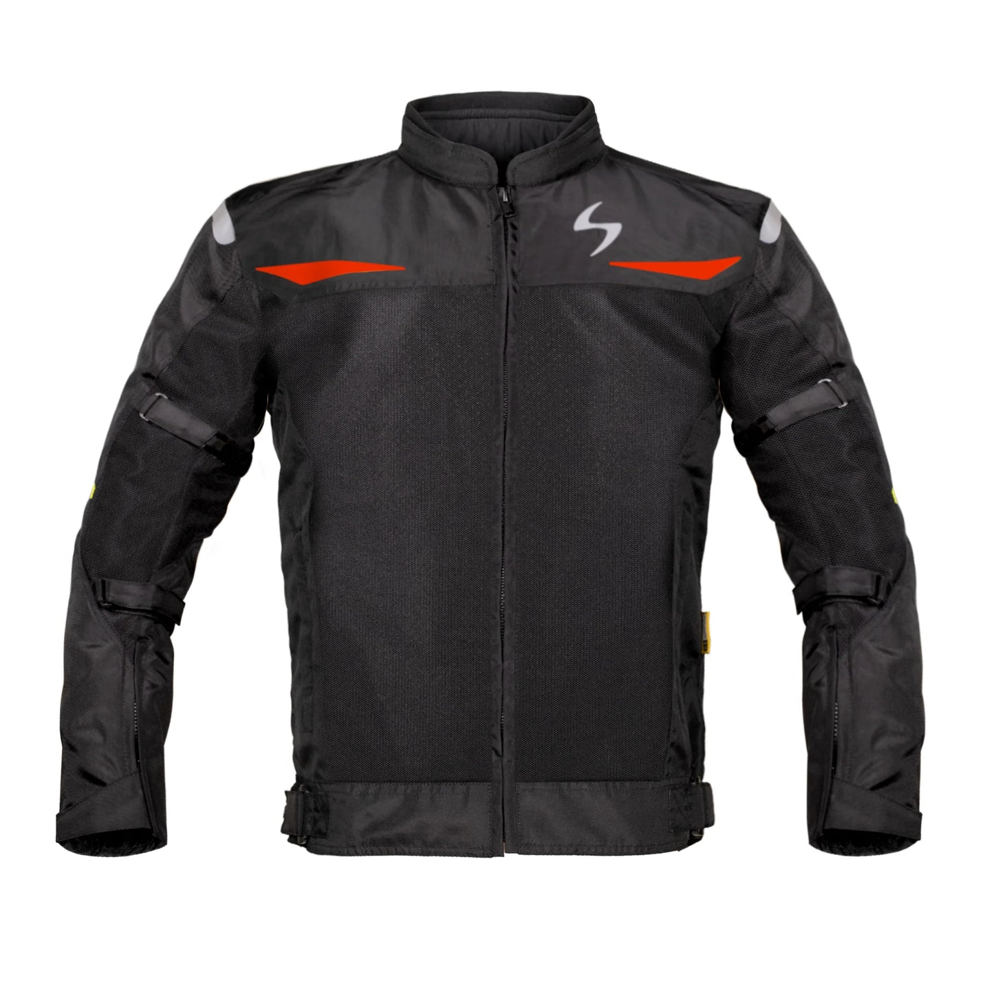 Scala Blaze Riding Jacket - Black and Red|  BIKEYWEAR
