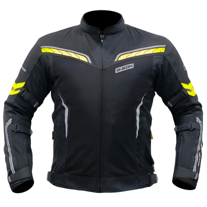 Bison CLAVIS Jacket Black Neon With Rain liner and inner Liner