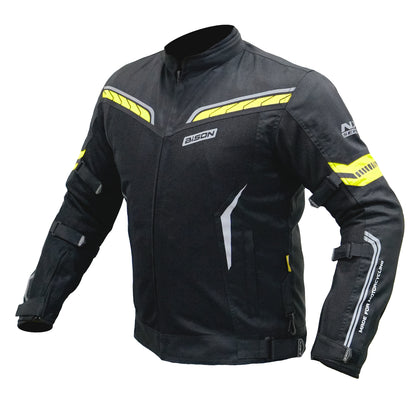 Bison CLAVIS Jacket Black Neon With Rain liner and inner Liner