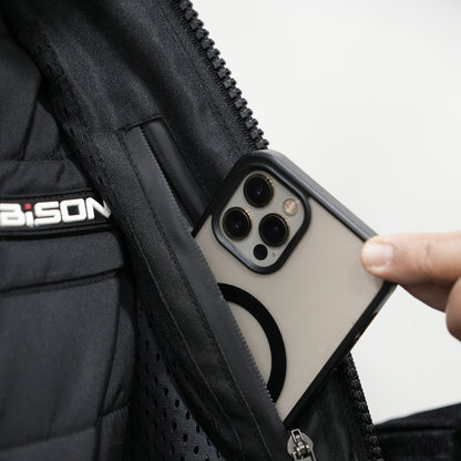 Bison CLAVIS Jacket Black Neon With Rain liner and inner Liner