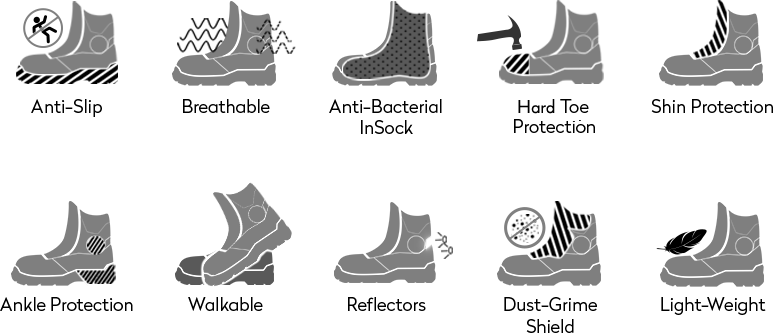 Picus SPORT Zip Fastened WATER RESISTANT BOOTS