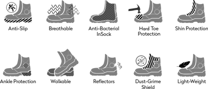 Picus SPORT Zip Fastened WATER RESISTANT BOOTS