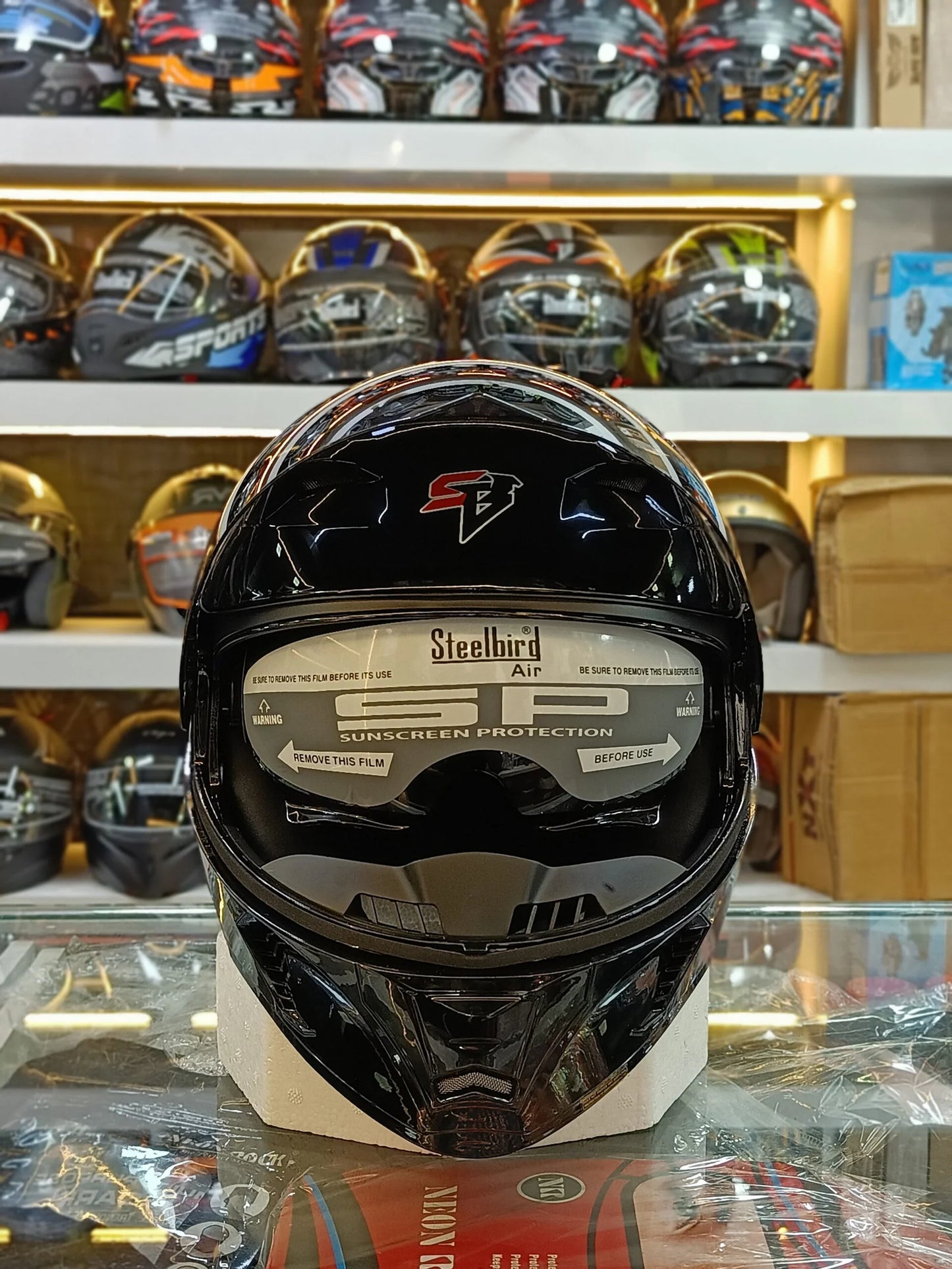 Steelbird Helmet SBA-20 Glossy black dual visor