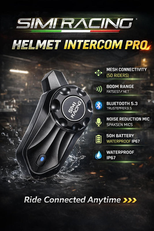 SIMI Racing Helmet Intercom Pro-50 RIDER MESH INTERCOM+BLUETHOOTH | BIKEYWEAR