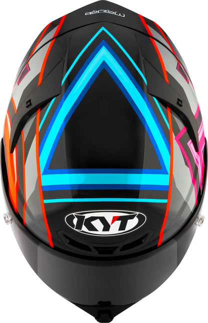 KYT TT-Revo Ratthapark Play Replica Helmet - Gloss Black Pink Green