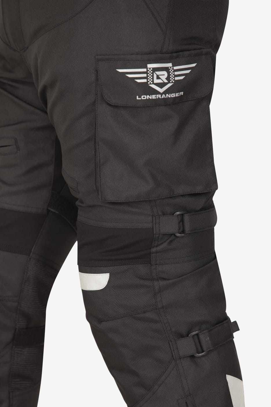 Lone Ranger Trotter Riding Trousers with Tail Bone Protector - Black | Enhanced Safety & Comfort