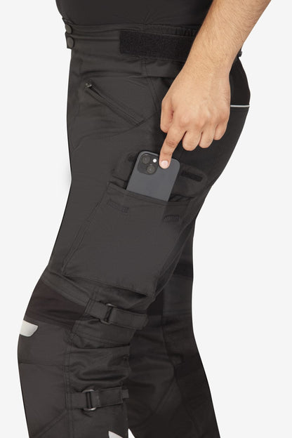 Lone Ranger Trotter Riding Trousers with Tail Bone Protector - Black | Enhanced Safety & Comfort