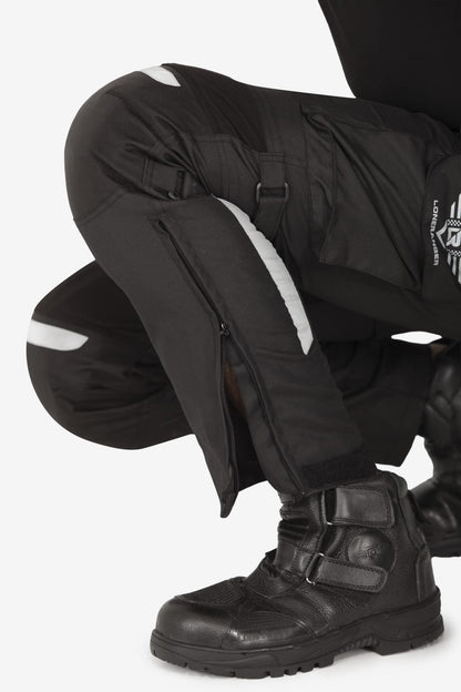 Lone Ranger Trotter Riding Trousers with Tail Bone Protector - Black | Enhanced Safety & Comfort