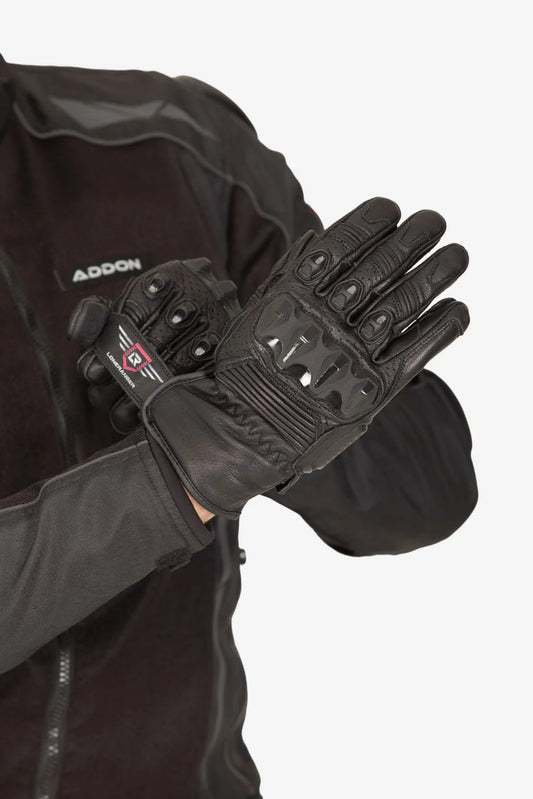 Lone Ranger Viking All Leather Gloves CE with Knox SPS 404 Sliders