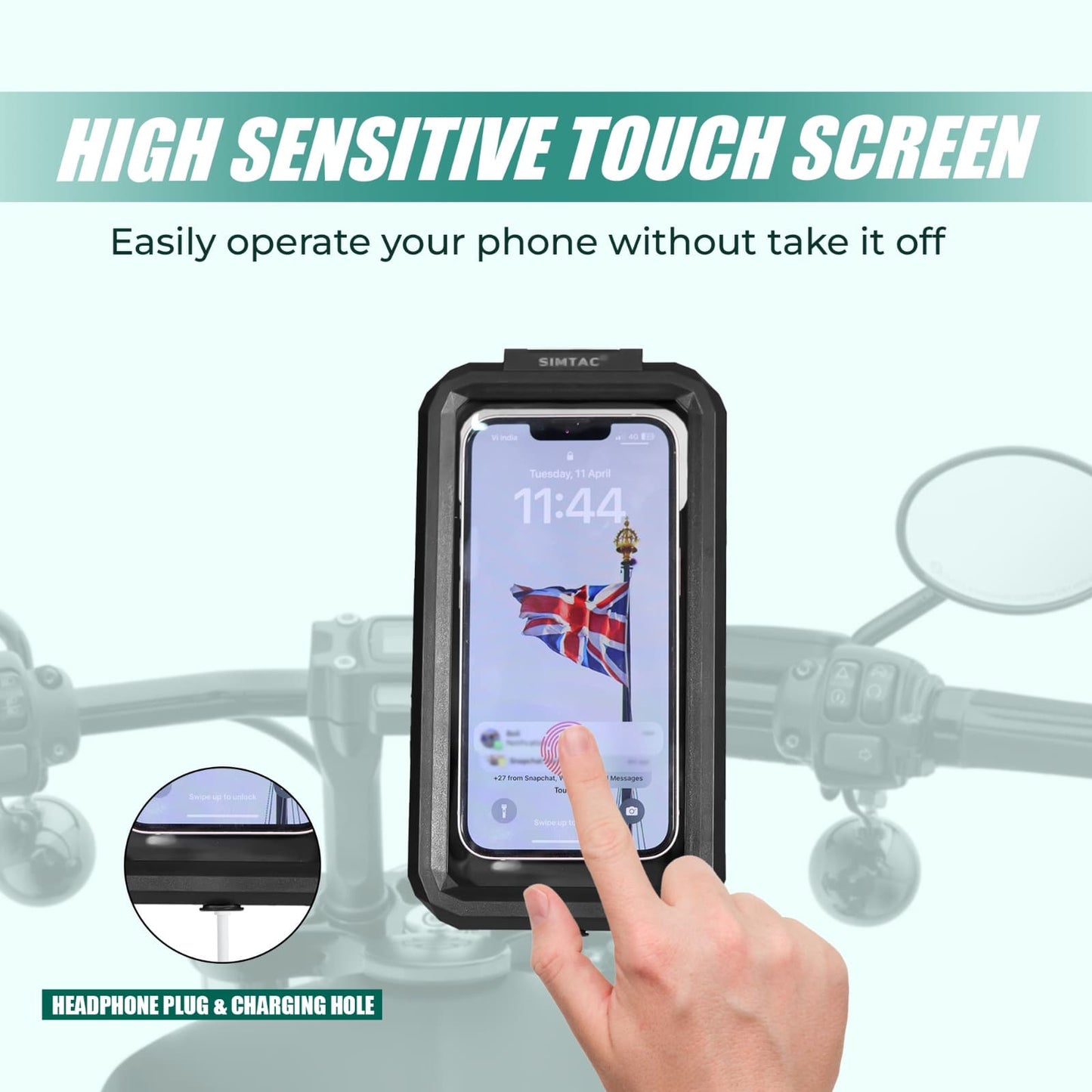 Simtac waterproof mobile holder (MHWP) – Simtac®