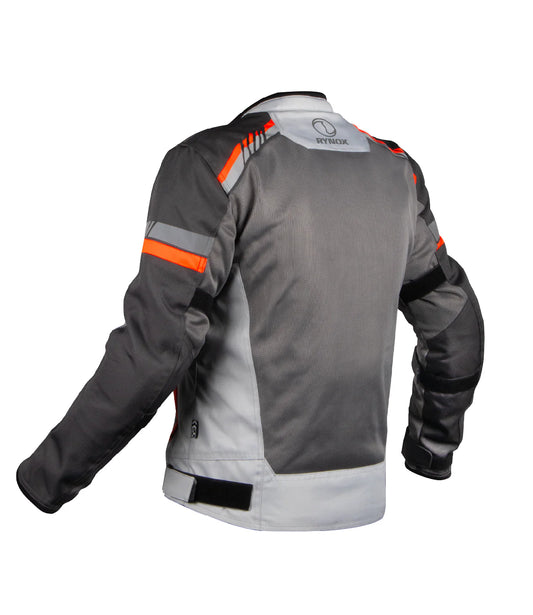 AIR GT 4 JACKET- CE CERTIFIED RED GREY | BIKEYWEAR
