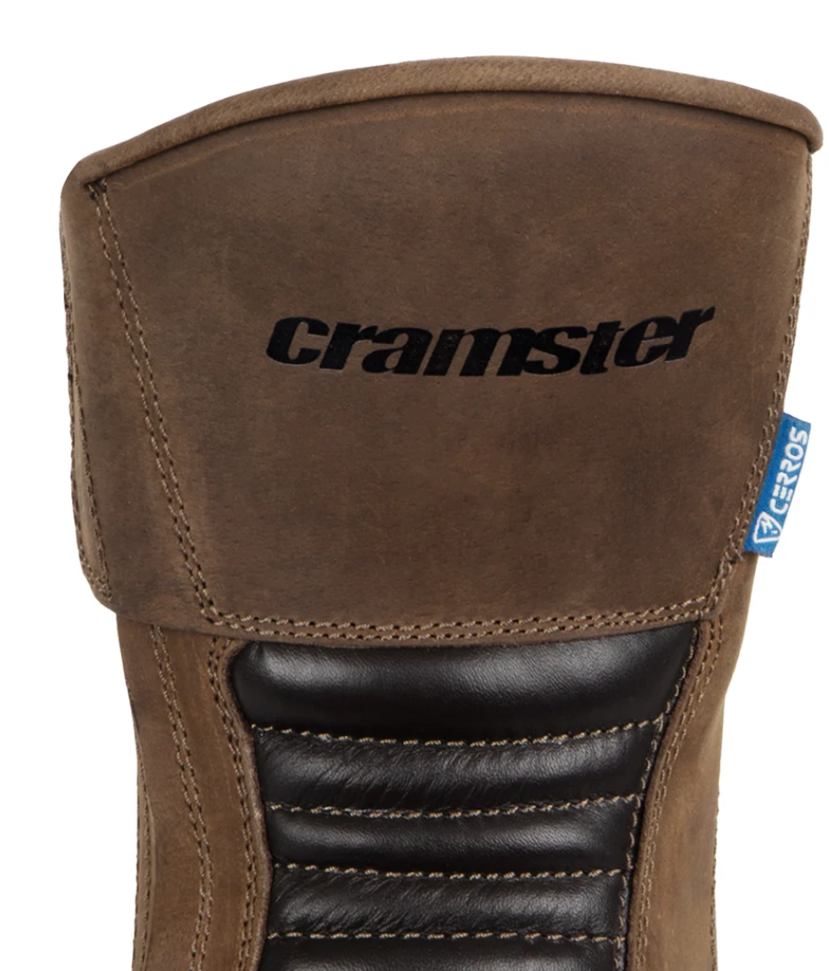 CRAMSTER FLUX MOTORCYCLE TOURING BOOTS BROWN COLOUR | BIKEYWEAR